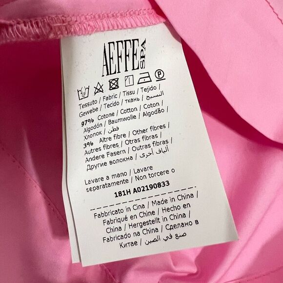 MOSCHINO Pink Short-Sleeve Top NWT ! Iconic ! Pink Short-Sleeve Top Cotton Sz Sm - Picture 5 of 10